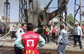 مهار آتش سوزی در نیروگاه زرگان اهواز
