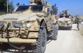 نیروهای سوریه خودروهای نظامی آمریکا را وادار به عقب‌نشینی کردند