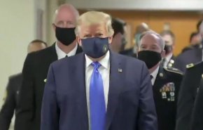 فیلم.. ترامپ هم بالاخره ماسک زد!