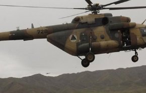 بالگرد ارتش افغانستان در آتش سوخت
