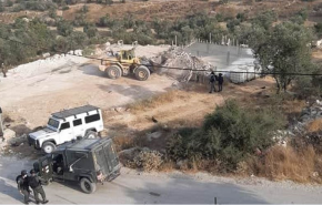 الاحتلال الاسرائيلي يهدم منزلا قيد الانشاء