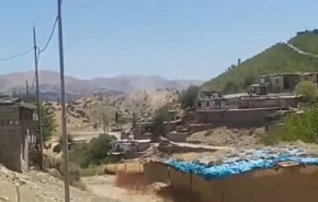 بالفيديو.. لحظة قصف إحدى قرى السليمانية من قبل طائرة مجهولة