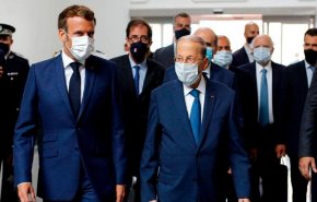 شاهد .. الرئيس الفرنسي يلوح بمساعدات مشروطة للبنان