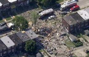 تخریب سه منزل مسکونی و دست کم سه کشته و زخمی در انفجار در شهر بالتیمور آمریکا
