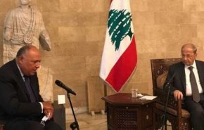 سامح شكري يسلم رسالة إلى القيادة اللبنانية من السيسي