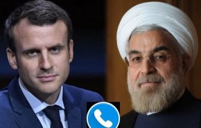 روحاني وماكرون يتحدثان هاتفياً بشأن الوضع في لبنان