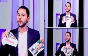 خبرنگار تونسی در پخش زنده تلویزیونی تصاویر بن زاید را پاره کرد