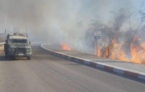 آتش ‌سوزی در شهرک‌های صهیونیستی «سدیروت» و «کیبوتص» + فیلم
