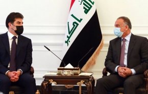 بارزانی در بغداد پیش از ماکرون با نخست‌وزیر عراق دیدار کرد
