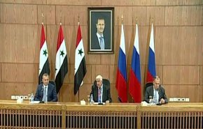 دمشق: تصريحات مهمة بمؤتمر صحفي مشترك بين المعلم وضيوفه الروس