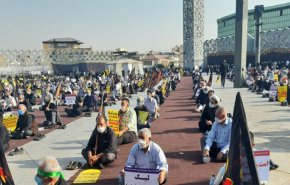 وقفة احتجاجية في طهران تنديدا بالاساءة الغربية للنبي الأعظم(ص) + فيديو  