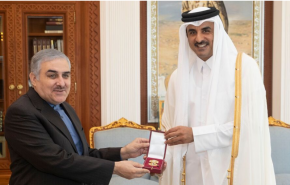 امير قطر يستقبل السفير الإيراني في الدوحة