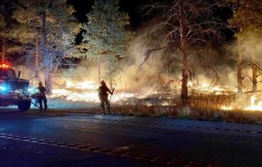 آتش‌سوزی در پایگاه نظامی در «کلرادو» آمریکا
