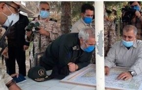 قائد القوة البرية للحرس الثوري يتفقد حدود ايران القريبة من قرة باغ