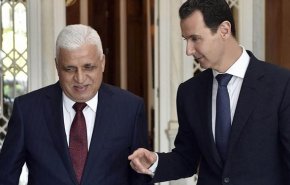 رئیس الحشد الشعبی عراق به دیدار رئیس جمهور سوریه رفت