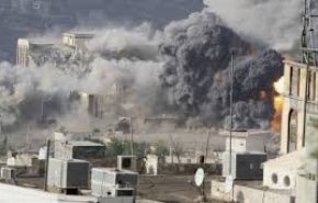 حملات گسترده ائتلاف متجاوز سعودی به یمن