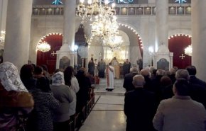 شاهد: قداس في كاتدرائية ’مار جرجس البطريركية’ في دمشق