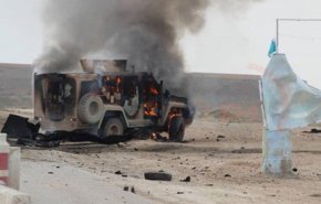 انفجار بمب در مسیر خودروی نظامیان آمریکایی و شبه نظامیان قسد در سوریه