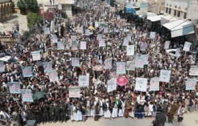 تظاهرة حاشدة في صعدة للتنديد بالعدوان والحصار الأمريكي على اليمن