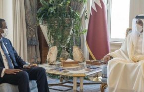 دیدار یک مقام دولت موقت سودان با امیر قطر