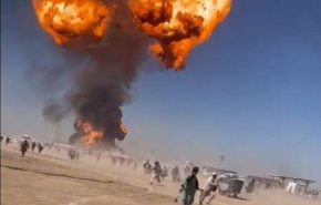 ايران ترسل مروحيات اغاثة الى مكان انفجار شاحنة غاز في جمارك افغانستان