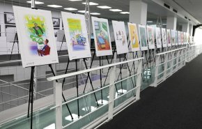 افتتاح نمایشگاه آثار برگزیده مسابقه کاریکاتور شهر هوشمند و تهران من 