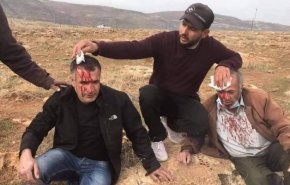 اصابة 6 فلسطينيين  بعد اعتداء المستوطنين عليهم بالخليل