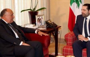الحريري يناقش مع وزير الخارجية المصري الاوضاع في لبنان