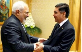 دیدار ظریف با رئیس جمهور ترکمنستان 