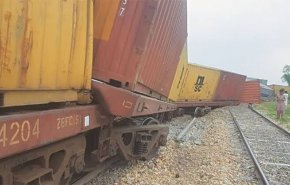 خروج شش واگن قطار باری ایران و پاکستان در اثر حادثه