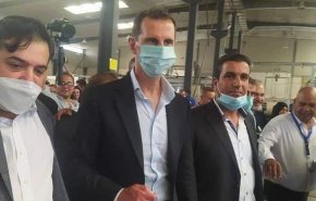 الرئيس السوري يزور عدد من المصانع في بحسياء بحمص+صور