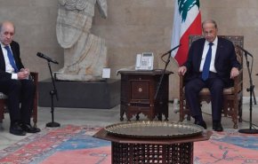 وزیر خارجه فرانسه با رئیس‌جمهور لبنان دیدار کرد

