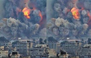 لحظه بمباران و تخریب ساختمان وزارت کشور فلسطین در جنوب رفح