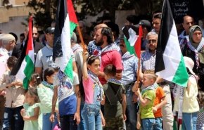 تظاهرات مردم سوریه در حمایت از فلسطینیان