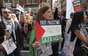 تظاهرات في مدينة نيويورك الأمريكية دعما للفلسطينيين
