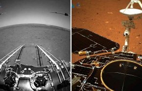 نخستین تصاویر مریخ نورد چینی از سیاره سرخ