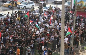 تظاهرات مردم بغداد در حمایت از ملت فلسطین+ تصاویر