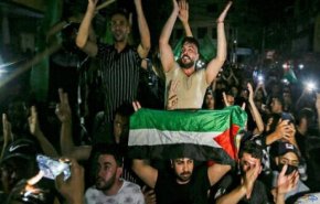 دانشجویان و مردم تهران عصر امروز پیروزی مقاومت فلسطین را جشن می‌گیرند