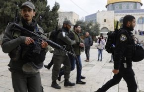 درگیری صهیونیست‌ها با نمازگزاران فلسطینی در مسجدالاقصی