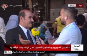 شاهد: تواجد مندوبي المرشحين لرئاسة سوريا بمراكز الاقتراع