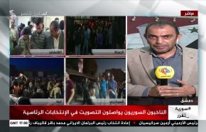 بالفيديو.. طوفان بشري سوري على صناديق الاقتراع
