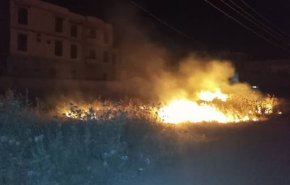 إخماد عدة حرائق في أعشاب يابسة بمحافظة درعا