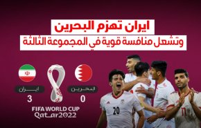 ايران تهزم البحرين وتشعل منافسة قوية في المجموعة الثالثة