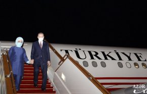 أردوغان يصل أذربيجان قادما من بروكسل
