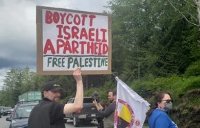 حامیان فلسطین اجازه ندادند کشتی اسرائیلی در کانادا پهلو بگیرد