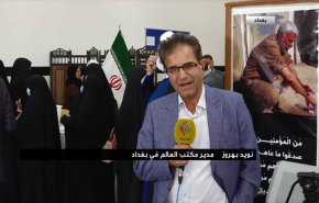 شاهد: إقبال كبير على صناديق الاقتراع في السفارة الإيرانية ببغداد 