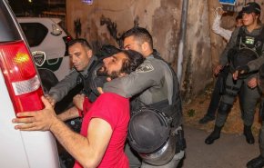 درگیری صهیونیست ها با جوانان فلسطینی در قدس اشغالی