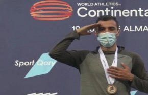 عداء ايراني يفوز بالميدالية الذهبية في بطولة كازاخستان الدولية