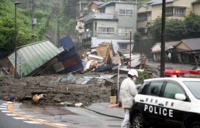 ۲ کشته و ۲۰ مفقود براثر رانش زمین در نزدیکی توکیو ژاپن