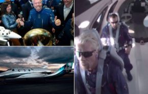 شاهد..الملياردير برانسون يعود إلى الأرض بعد أول رحلة سياحية إلى الفضاء
